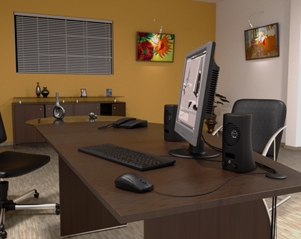 Render-imagen-oficina-3d-software-LuxRender Render-imagen-oficina-3d-software-LuxRender