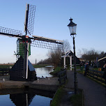 small windmill at the zaanse schans in zaandam in Zaandam, Netherlands 
