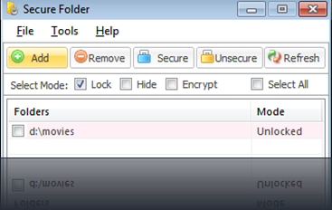 Free Windows 7 Folder Password Software