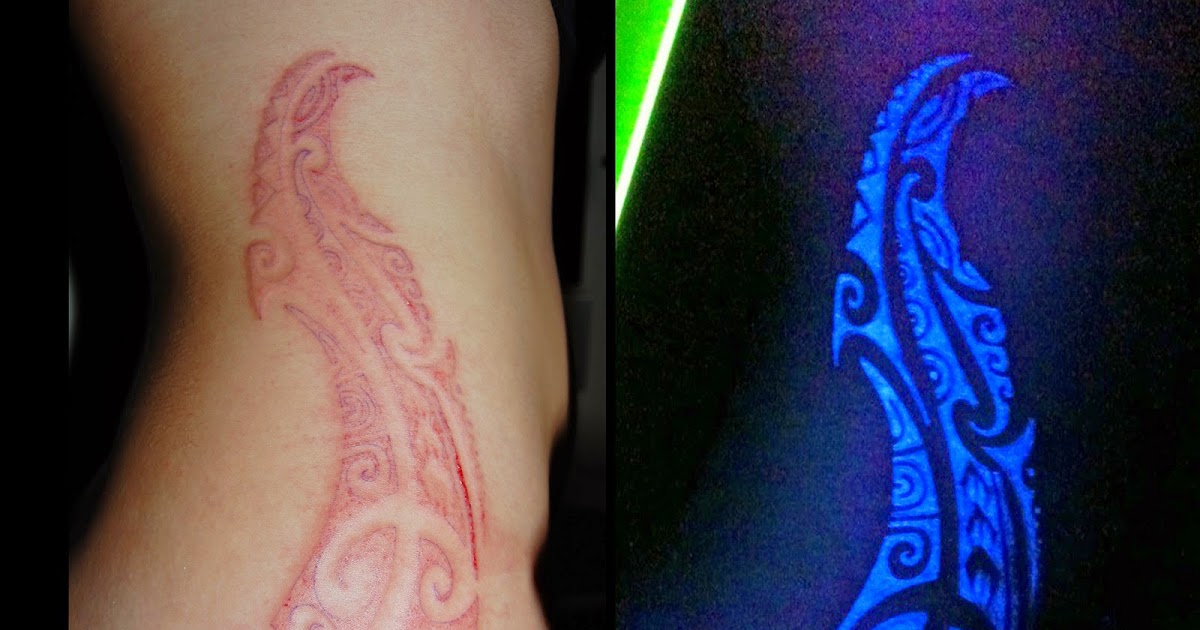 UV Ink Blacklight Tattoo Designs UV Tattoo Scarring