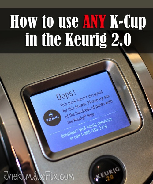 Use Any KCup in Keurig 2 0
