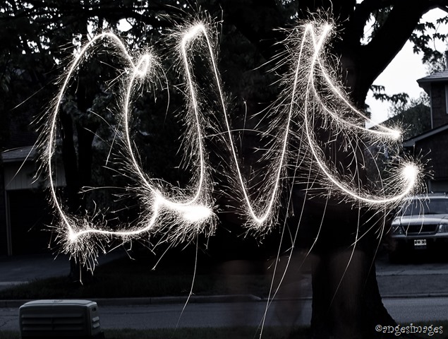 How to photograph sparklers | personallyandrea.com
