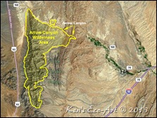 MAP-Arrow Canyon Wilderness Area