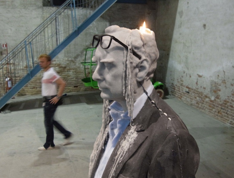 Melting Wax Sculptures by Urs Fischer | Amusing Planet