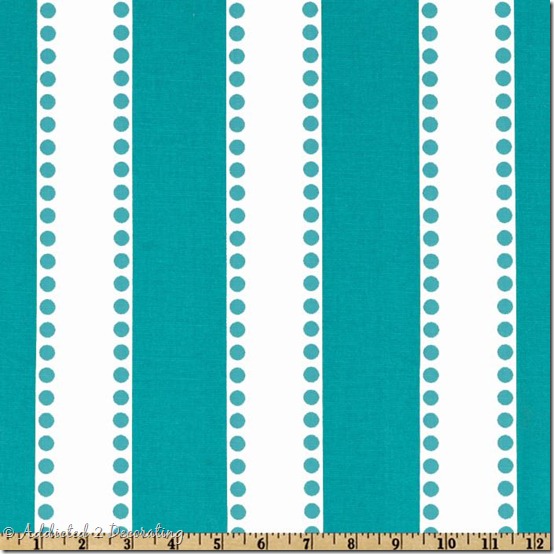 turquoise stripe fabric