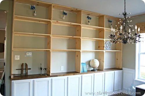 how to DIY built ins
