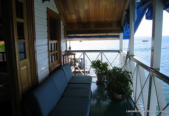 Another view of the suite balcony