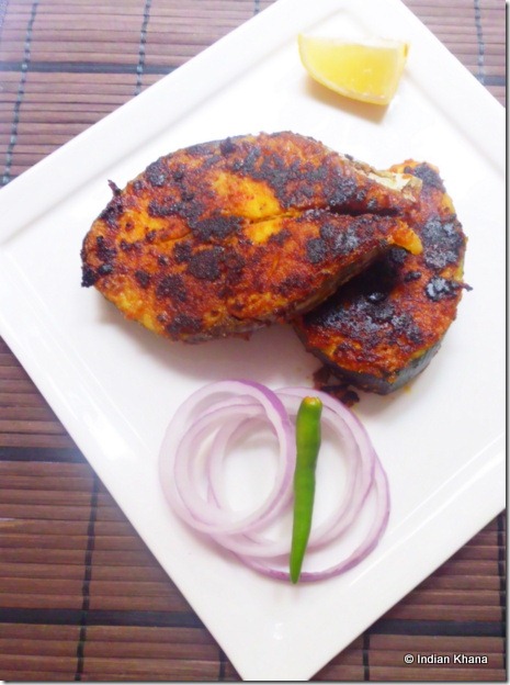 Pan fry fish with indian spices recipe
