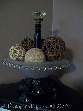 lamp parts make a decorative bowl