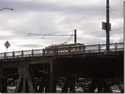 IMG_6988 Vintage Trolley on the Steel Bridge in Portland, Oregon on June 10, 2007