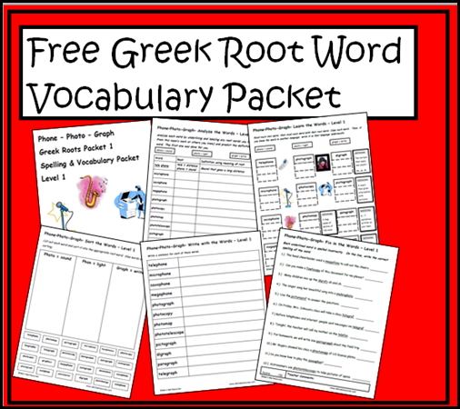 Top 10 Blog Posts from Raki's Rad Resources of 2014 - free greek word work packet