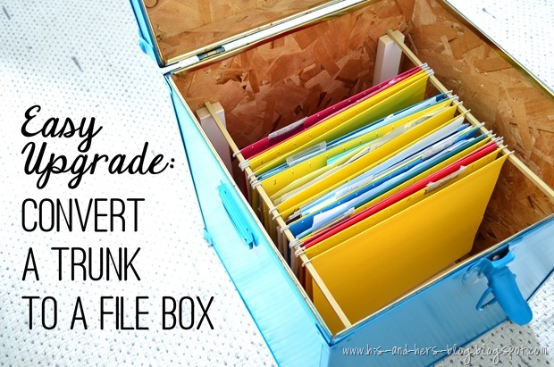 convert a trunk to a file box