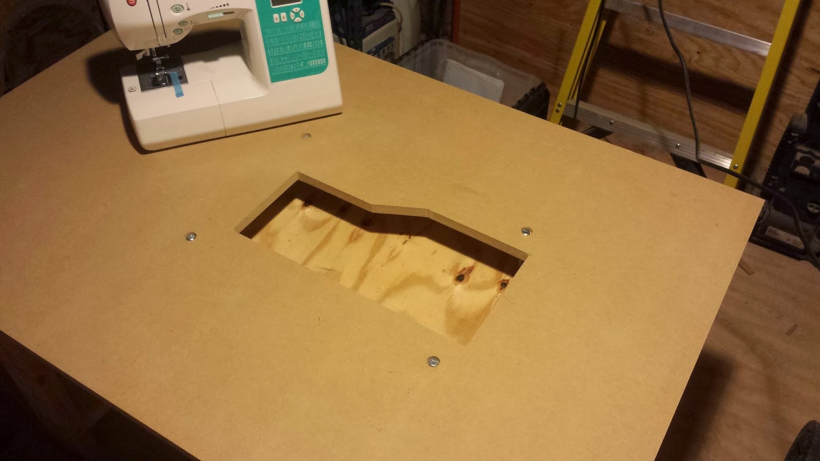 Dave's Custom Designs Industrial Style Sewing Table