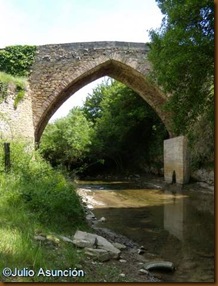 Puente medieval sobre el Elortz