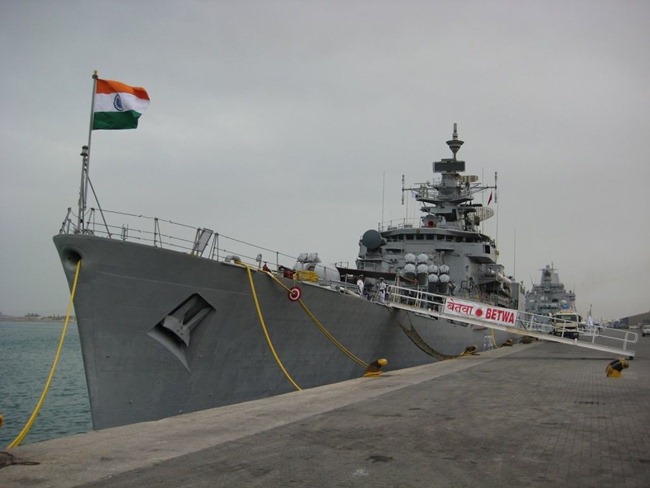 Brahmaputra Class Frigate INS Betwa [F39] of the Indian Navy