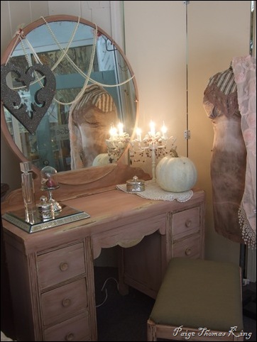 pink vanity for Breast Cancer Awareness month