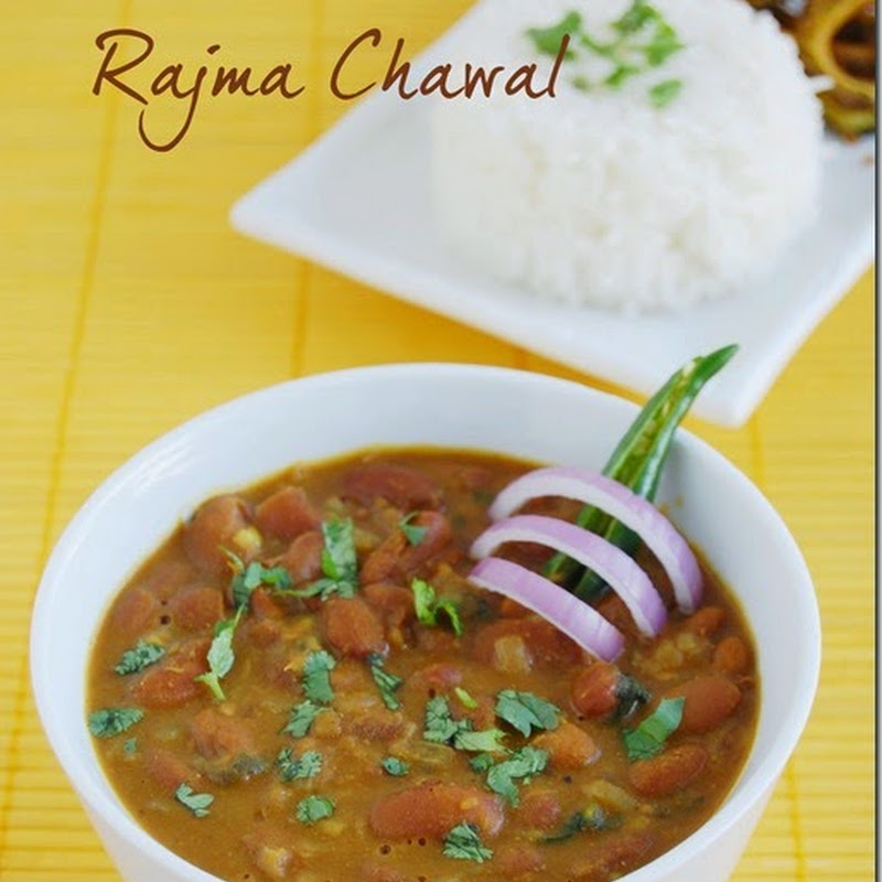 Rajma chawal / red kidney beans curry