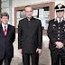 Padre Miguel con il Prefetto di Caserta, dott. Giuseppe Gualtieri, e il Ten. Colonnello Massimo Pellino (Comando Provinciale Caserta)