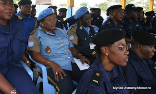  – Eléments de la police nationale congolaise et de la Monusco, lors d'une rencontre. (archives)