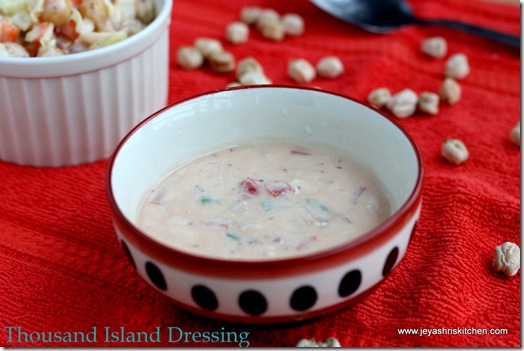 THOUSAND ISLAND DRESSING THOUSAND ISLAND DRESSING