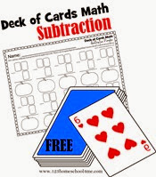 deck of cards math - subtraction