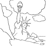 STATUE OF LIBERTY COLORING PAGE
