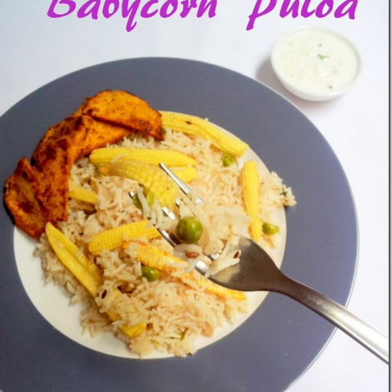 Babycorn Pulao | Pilaf