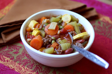 Italian Vegetable Soup with Summer Squash