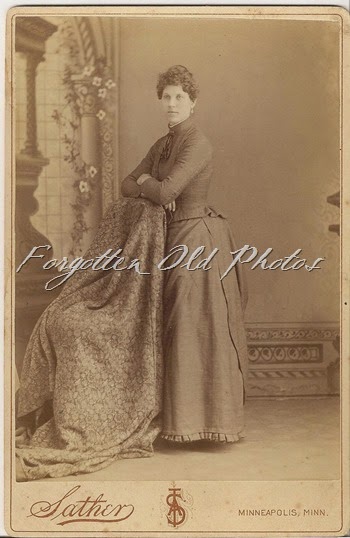 Cabinet Card lady and a weird chair Brainerd Antiques