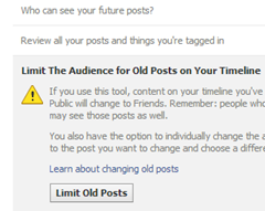 limit old posts facebook