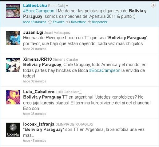bolivia y paraguay twitter