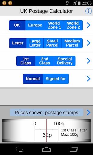 UK Postage Calc. eBay delivery