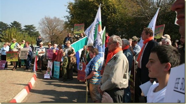 Afrikaners 4Demo Against Farm Murders Verkenners May31 2012