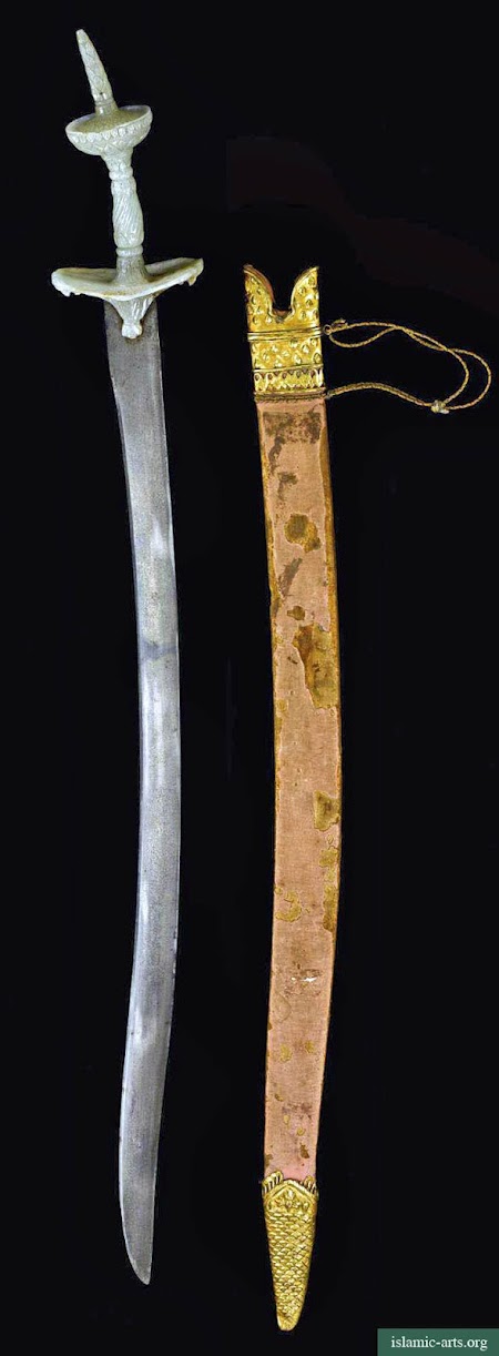 A FINE AND EXCEPTIONALLY RARE JADE-HILTED TALWAR, INDIA,