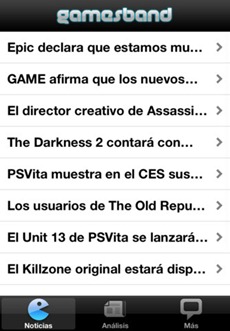 Gamesband para iOS