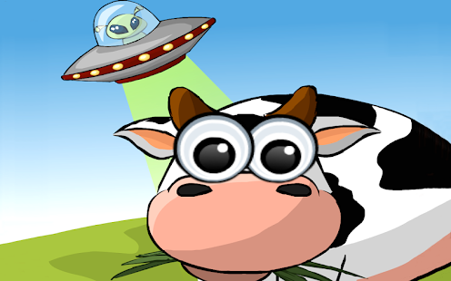 Barnyard UFO fun physics game