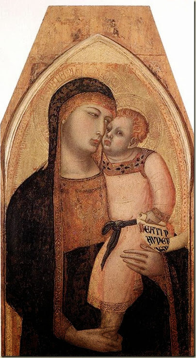 Ambrosio Lorenzetti, Vierge à l'enfant