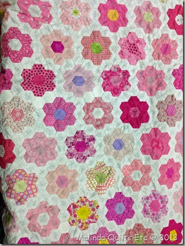 1113 Rosemarie's Pink Quilt Top