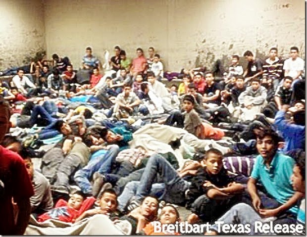 Illegal Immigrant children packed like sardines
