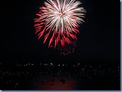 8227 Ontario Kenora Best Western Lakeside Inn on Lake of the Woods - Canada Day fireworks from our room