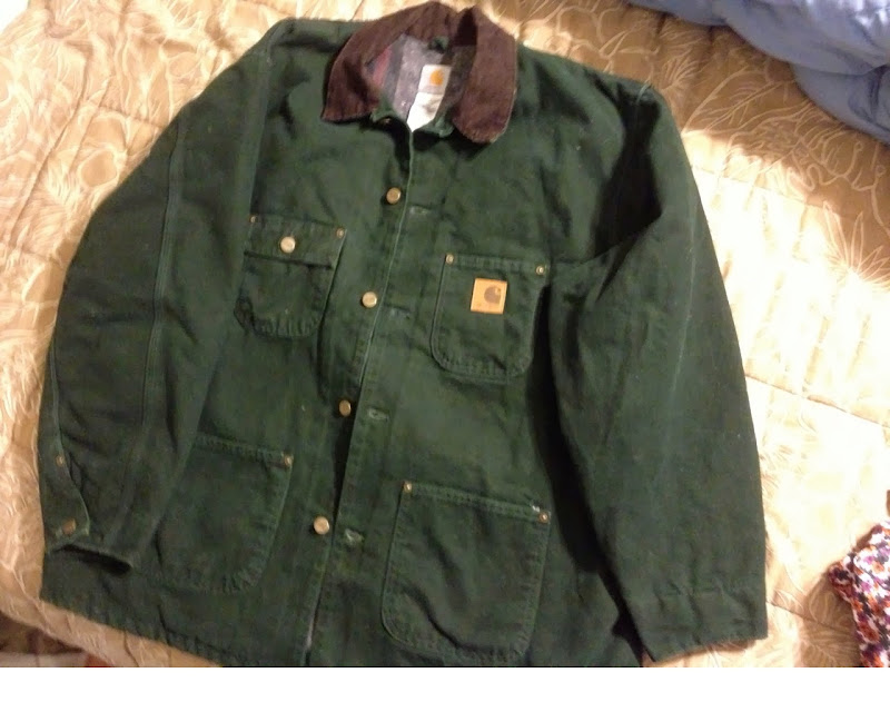 Carhartt Sandstone Chore Coat Blanket Lined XL EUC Jacket ...