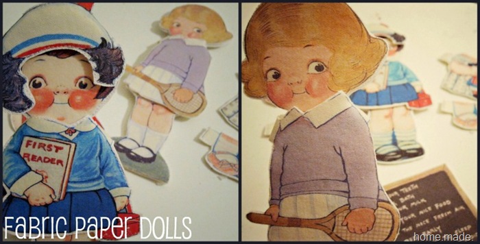 fabric paper dolls