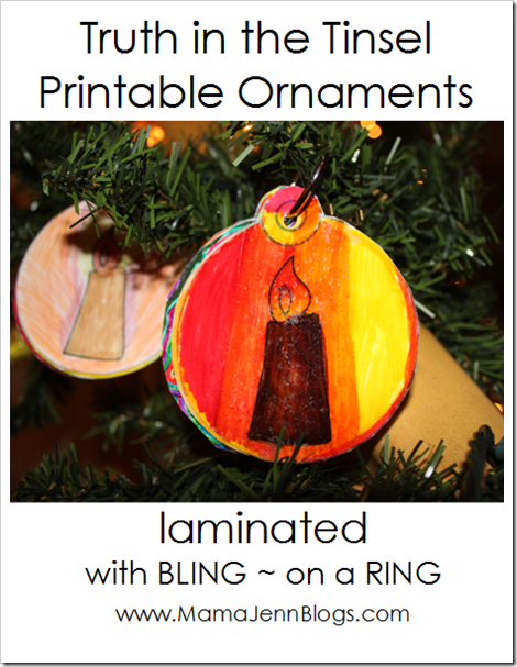 Truth in the Tinsel {Printable Ornaments}