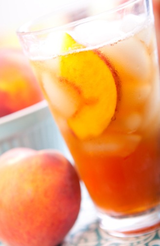 peach iced tea
