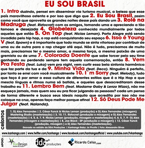 Kanhanga - Eu Sou Brasil - Verso
