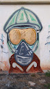 Gas Mask Mural
