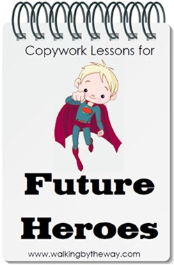 Copywork Lessons for Future Heroes {Review}
