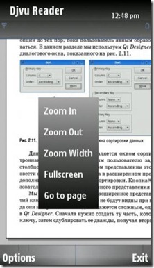 PDF-DJVU reader symbian