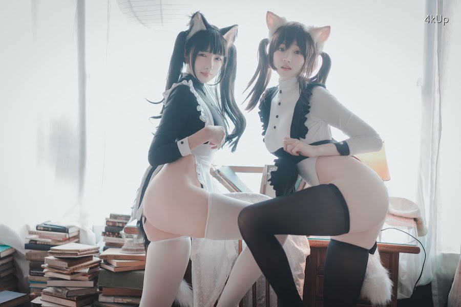 DJAWA Photo – Bambi (밤비) & Sonson (손손) Maid Mansion W