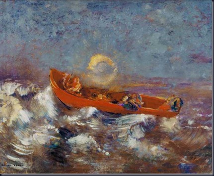 Odilion-Redon-Red-Boat